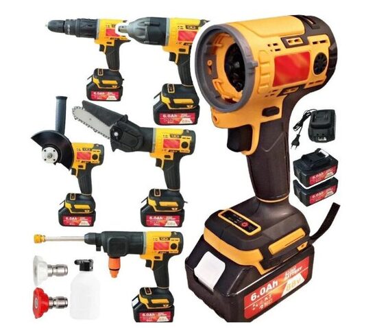 Akumuliatorinis daugiafunkcis įrankis Pro MultiTool X7 5in1, 4", 2 akumuliatoriai 88V